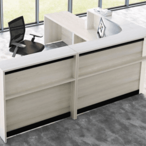 Balcão de Atendimento Curvo - Linha 25mm - Linha M. Office - Motiva