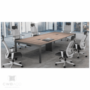 Mesa de Reunião pé metal trave - Linha M-Corp – Motiva